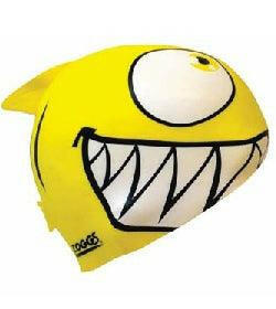 Jaws Kids Silicone Shark Character Swim Cap