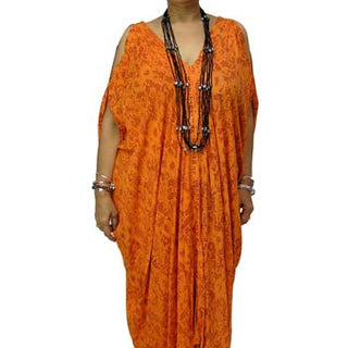 Sundrenched Borneo Print Rayon Toga Dress