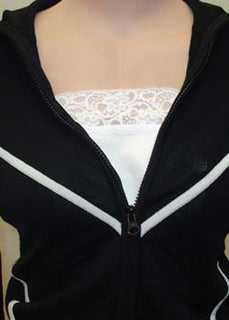 Valeve Lace Trim Camisette Red