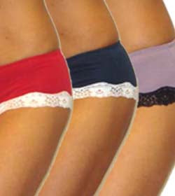 Bassoni Cotton Lace Trim Brief 3-Pack