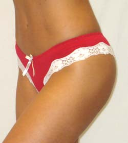 Bassoni Cotton Lace Trim G-String 3-Pack