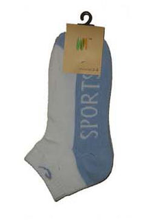 Sockit-Tumi Ladies' Two-Tone Ankle Sport Socks