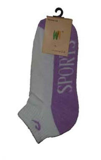 Sockit-Tumi Ladies' Two-Tone Ankle Sport Socks
