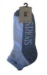 Sockit-Tumi Men's Two-Tone Sport Ankle Socks