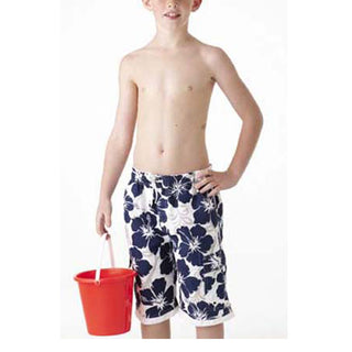Boys' Microfibre Boardshorts Navy & Red Sizes Microfibre Boardshorts