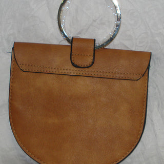 Ivys Hearts PU Leather Handbag Sand