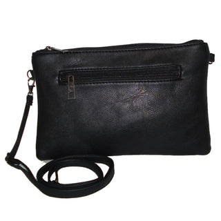 Evelyn Laser Cut PU Leather Clutch Shoulder Bag
