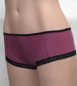 Bassoni Mesh & Lace Pin Tuck Brief