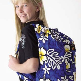Tahiti Lined Drawstring Beach Bag Backpack