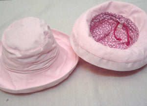 Ilana Designs Girls' Cotton Drawstring Sun Hat