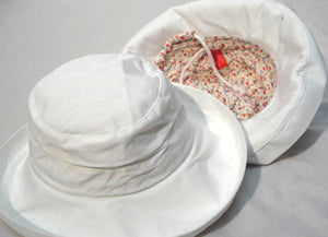 Ilana Designs Girls' Cotton Drawstring Sun Hat