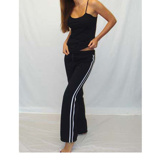 Cherry Lane Women's Stripe Fleece Lined Track Pants