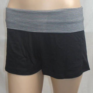 Cherry Lane Cotton Interlock Shorts with Striped Roll Band