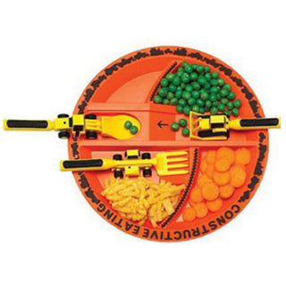 Constructive Eating Construction Plate