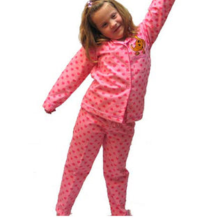 Cosmic Girl Hearts Print Flanelette Girls' Pyjamas