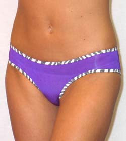 Sienna Zebra Trim Soft Stretch Boyleg Bikini