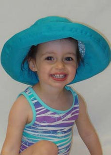Ilana Designs Girls' Cotton Drawstring Sun Hat