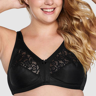 Naturana Full Cup Soft Bra with Stretch Lace Insert