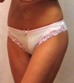 Little Minx Stella Microfibre Contrast Lace G-String