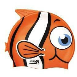 Kids Goldfish Silicone Character Swim Cap