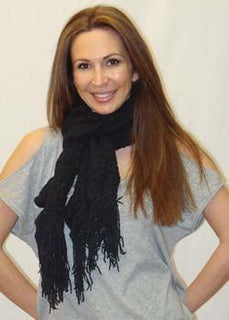 Soft Acrylic Gathering Effect Scarf with Frilled Edges