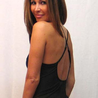 Sienna Mesh Chemise with Lace Cups & Bow Trim