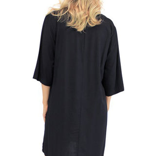 Sundrenched Rayon 3/4 Sleeve Casual Tunic