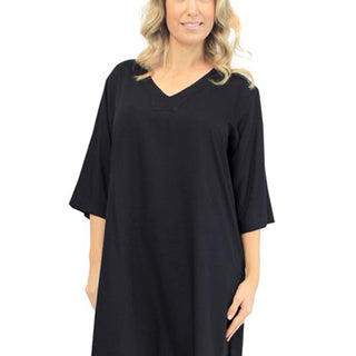 Sundrenched Rayon 3/4 Sleeve Casual Tunic