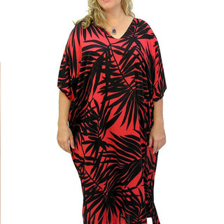 Sundrenched Fern Rayon Long Kaftan
