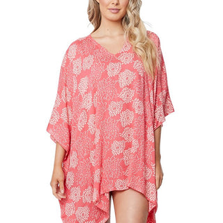 Sundrenched Sunflower Print Rayon Short Tunic