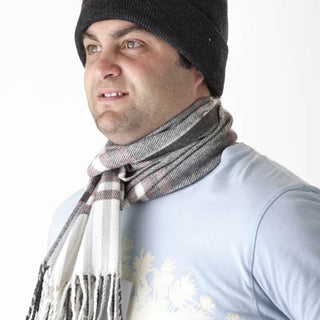 Dents Supersoft Acrylic Check Scarf