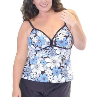 2Sea Women's Plus Size Soft Cup Skirted Tankini