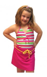 Girls' Nylon Lycra Swim Skirt