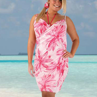 Pink Bloom No-Tie Swimwear Cover
