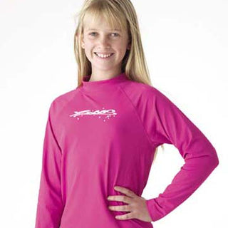 Zoggs Coolangatta Girls' Long Sleeve Chlorine Resistant Rash Top