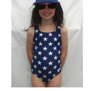 Zoggs Junior Urangan Powerback Elastomax Girls' Training Swimsuit Navy