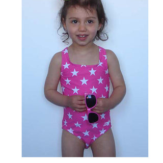 Zoggs Junior Urangan Girls' Chlorine-Friendly Powerback One-Piece Pink