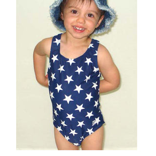 Zoggs Tots Urangan Girls' Chlorine-Friendly Powerback One-Piece Navy