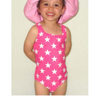 Zoggs Tots Urangan Girls' Chlorine-Friendly Powerback One-Piece Pink