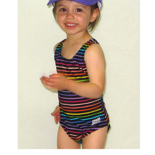 Zoggs Tots Piha Girls' Chlorine-Friendly Flyback One-Piece