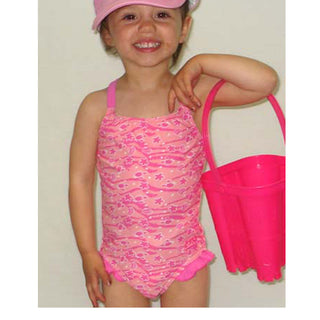 Zoggs Tots Hahei Girls' Chlorine-Friendly Flyback One-Piece