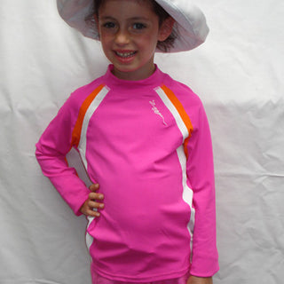 Zoggs Girls' Long Sleeve UV & Chlorine Resistant Sun Top