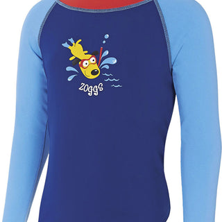 Zoggs Diving Dog UPF 50+ Long Sleeve Boys' Rash Top